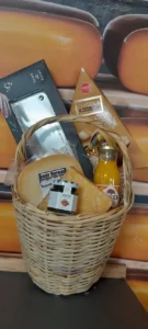 Kerst pakket van dik hout